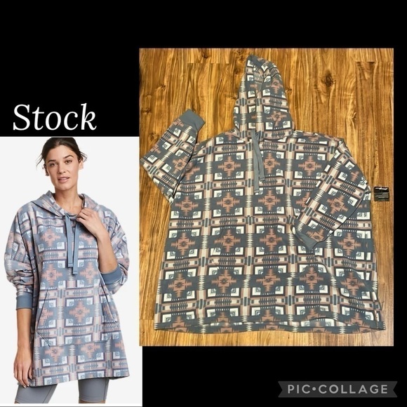 Eddie Bauer women’s Small medium hoodie sweater fleece blanket warm quest NWT - Picture 1 of 8